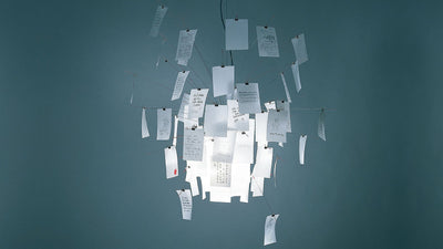 Desktop / WhiteMenu / Zettel'z 6 Chandelier, designed by Ingo Maurer