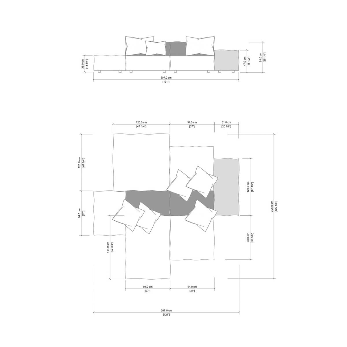 Extrasoft Sofa | Made by Living Divani