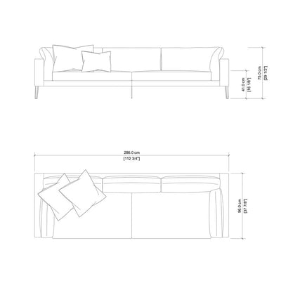 Mobile / BlackMenu / Floyd Hi-2 Sofa, designed by Piero Lissoni made by Living Divani