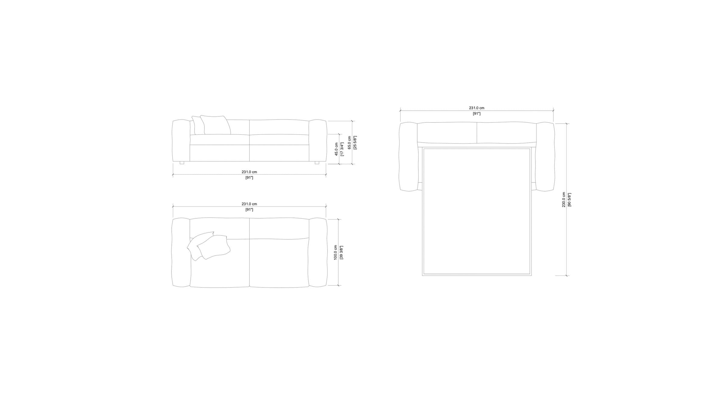 Living Divani Sofa NeoWall Sofabed